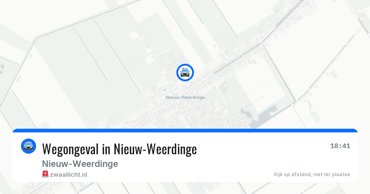 Wegongeval in Nieuw-Weerdinge — 4 mei 2026