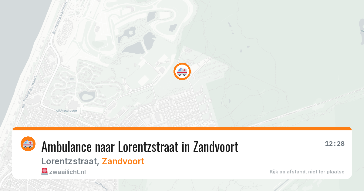 Ambulance naar Lorentzstraat in Zandvoort — 2 apr 2026