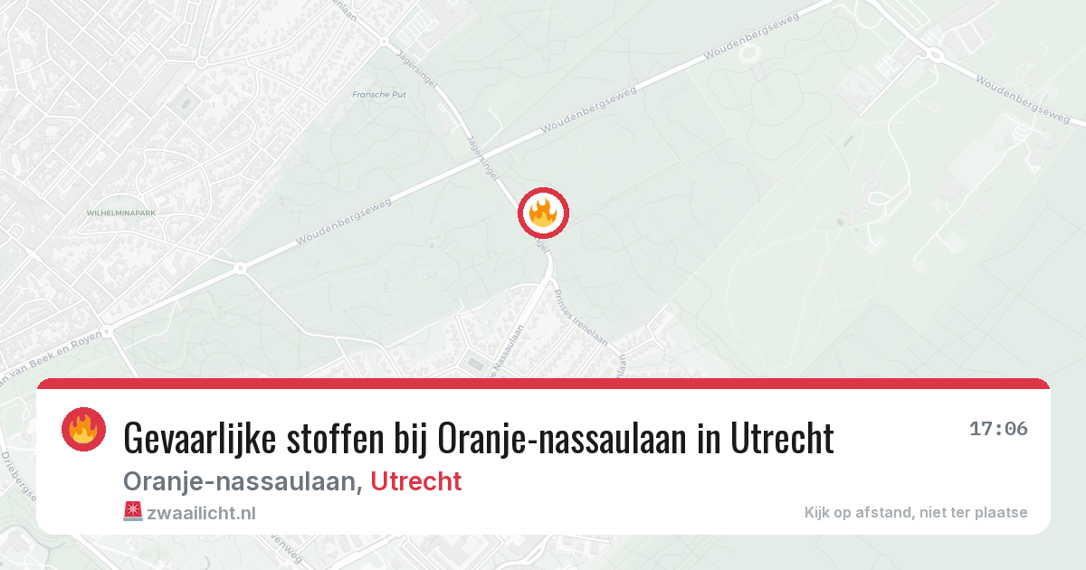 Gevaarlijke stoffen bij Oranje-nassaulaan in Utrecht — 22 jun 2026