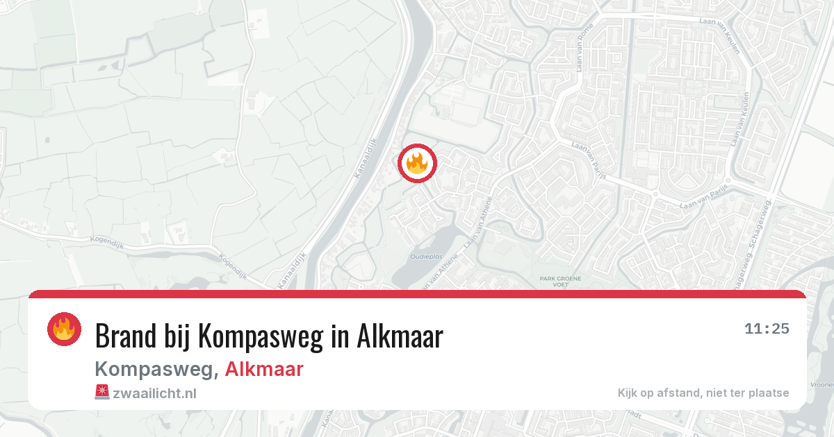 Brand bij Kompasweg in Alkmaar — 7 jun 2026