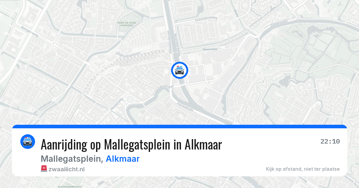 Aanrijding op Mallegatsplein in Alkmaar — 4 jul 2026