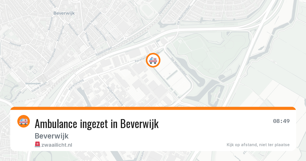 Ambulance ingezet in Beverwijk — 6 apr 2026