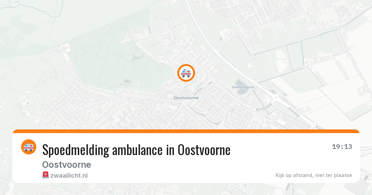 Spoedmelding ambulance in Oostvoorne — 3 jul 2026