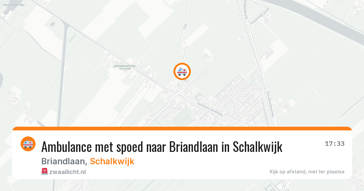 Ambulance met spoed naar Briandlaan in Schalkwijk — 21 jan 2026
