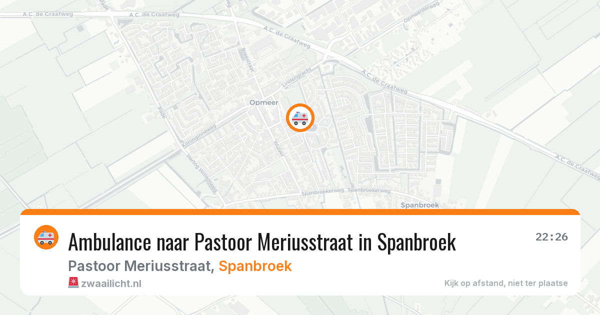 Ambulance naar Pastoor Meriusstraat in Spanbroek — 2 aug 2026