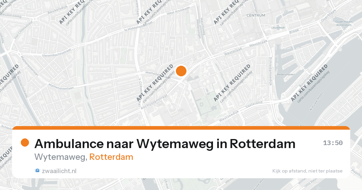 Ambulance naar Wytemaweg in Rotterdam — 26 aug 2026
