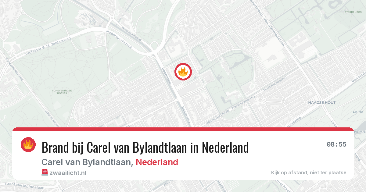 Brand bij Carel van Bylandtlaan in Nederland — 13 jul 2026