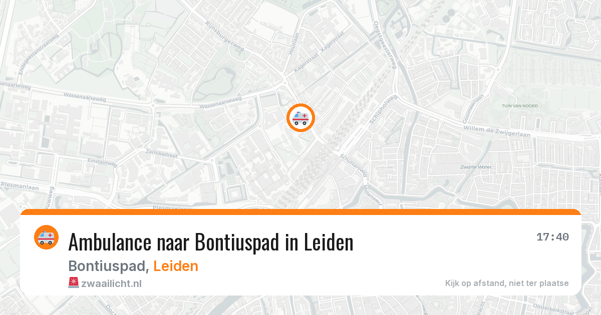 Ambulance naar Bontiuspad in Leiden — 11 mei 2026