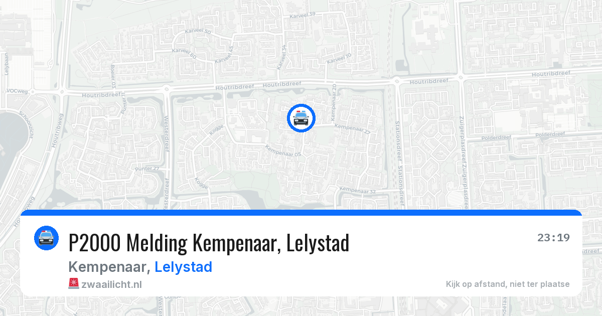 P2000 Melding Kempenaar, Lelystad — 19 feb 2026