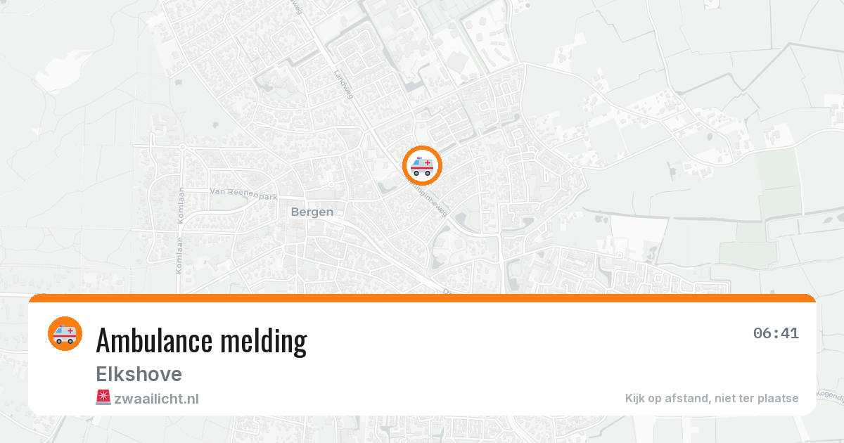Ambulance melding — 21 apr 2026