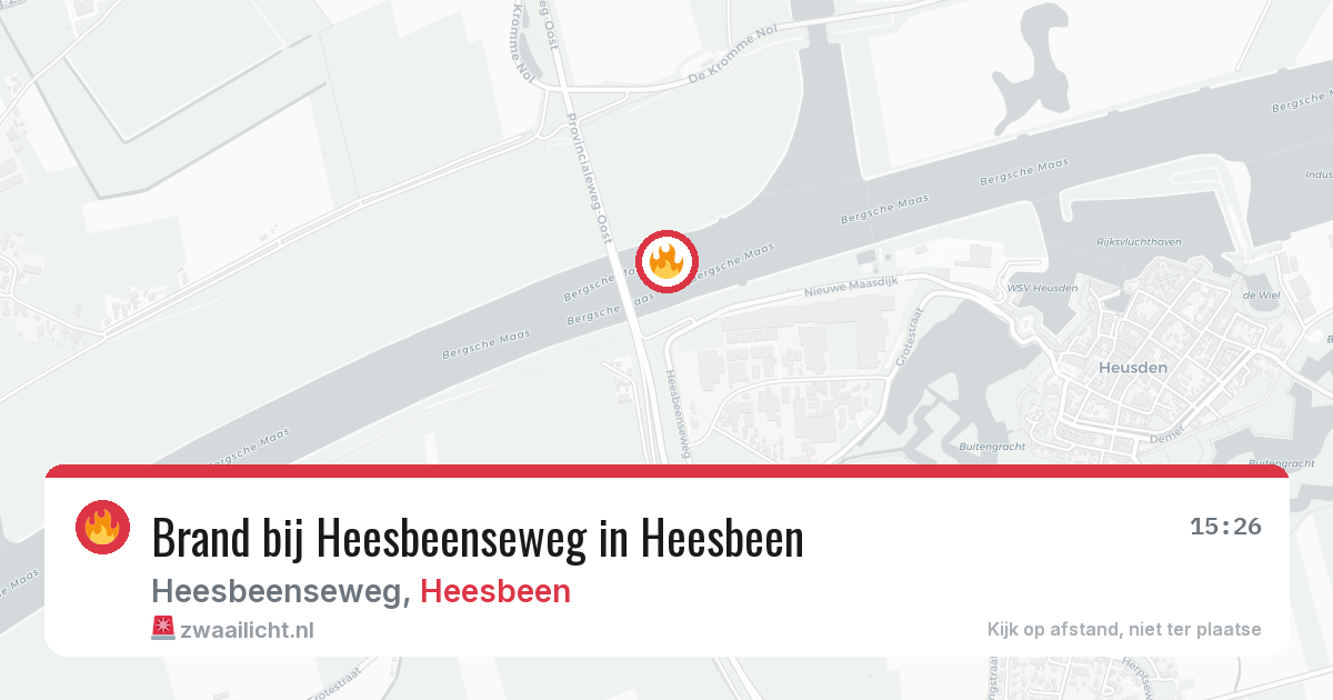 Brand bij Heesbeenseweg in Heesbeen — 31 jul 2026
