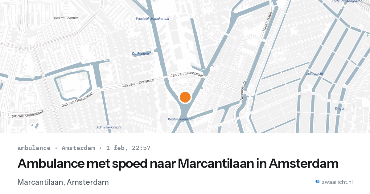 Ambulance met spoed naar Marcantilaan in Amsterdam — 1 feb 2026