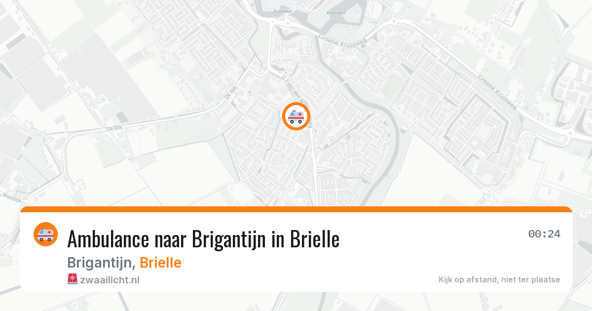 Ambulance naar Brigantijn in Brielle — 31 jul 2026