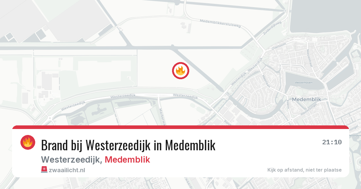 Brand bij Westerzeedijk in Medemblik — 18 apr 2026