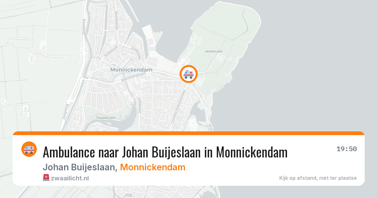 Ambulance naar Johan Buijeslaan in Monnickendam — 12 aug 2026
