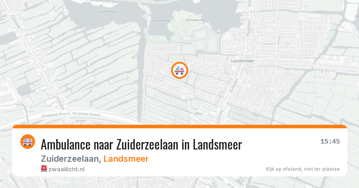 Ambulance naar Zuiderzeelaan in Landsmeer — 26 mei 2026