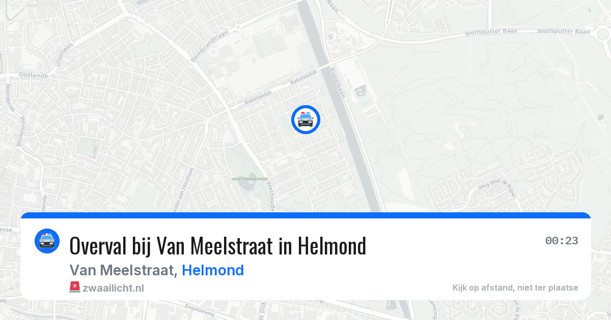 Overval bij Van Meelstraat in Helmond — 7 aug 2026