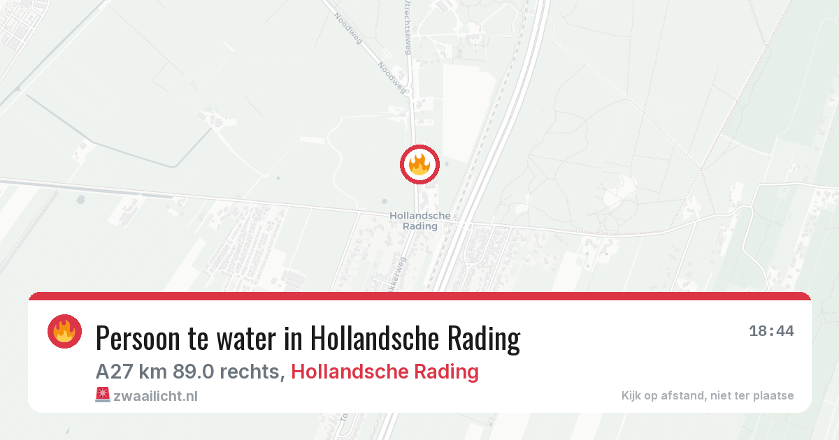 Persoon te water in Hollandsche Rading — 29 mrt 2026