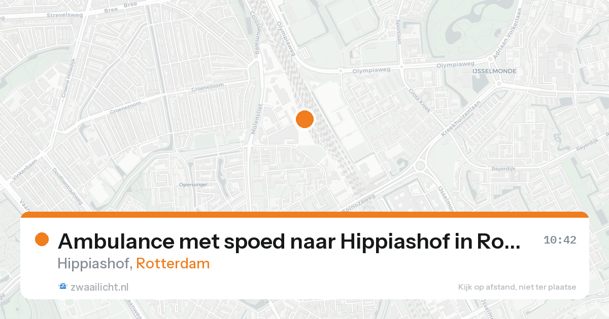 Ambulance met spoed naar Hippiashof in Rotterdam — 31 jan 2026