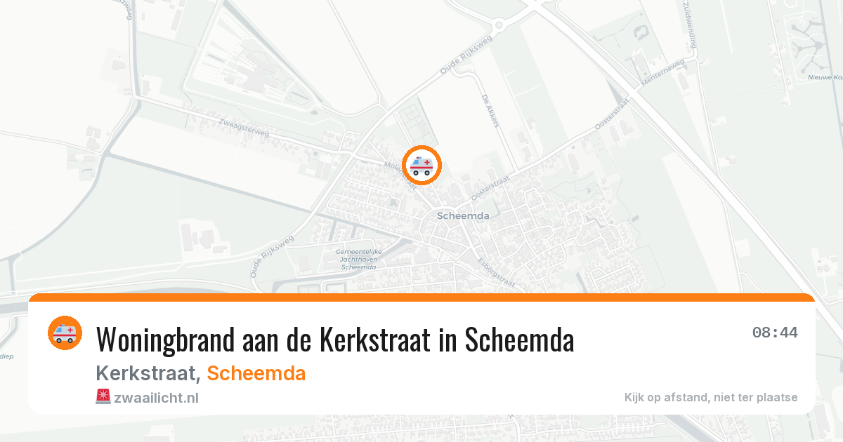 Woningbrand aan de Kerkstraat in Scheemda — 19 mei 2026