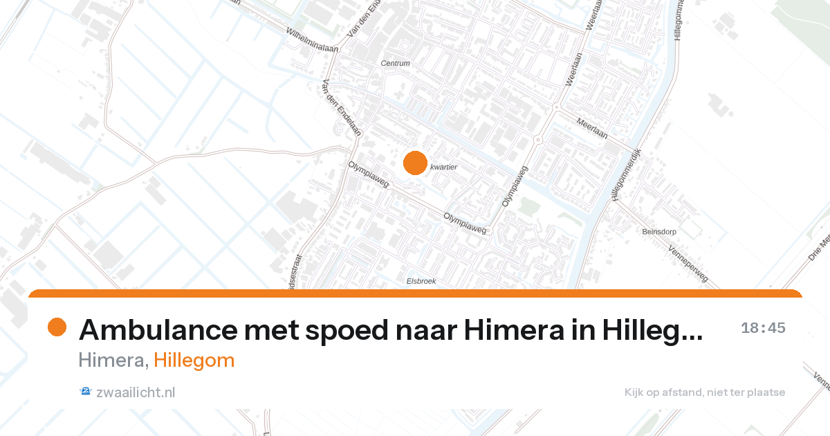 Ambulance met spoed naar Himera in Hillegom — 25 aug 2026