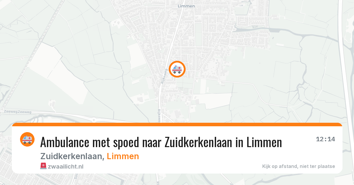 Ambulance met spoed naar Zuidkerkenlaan in Limmen — 18 jul 2026