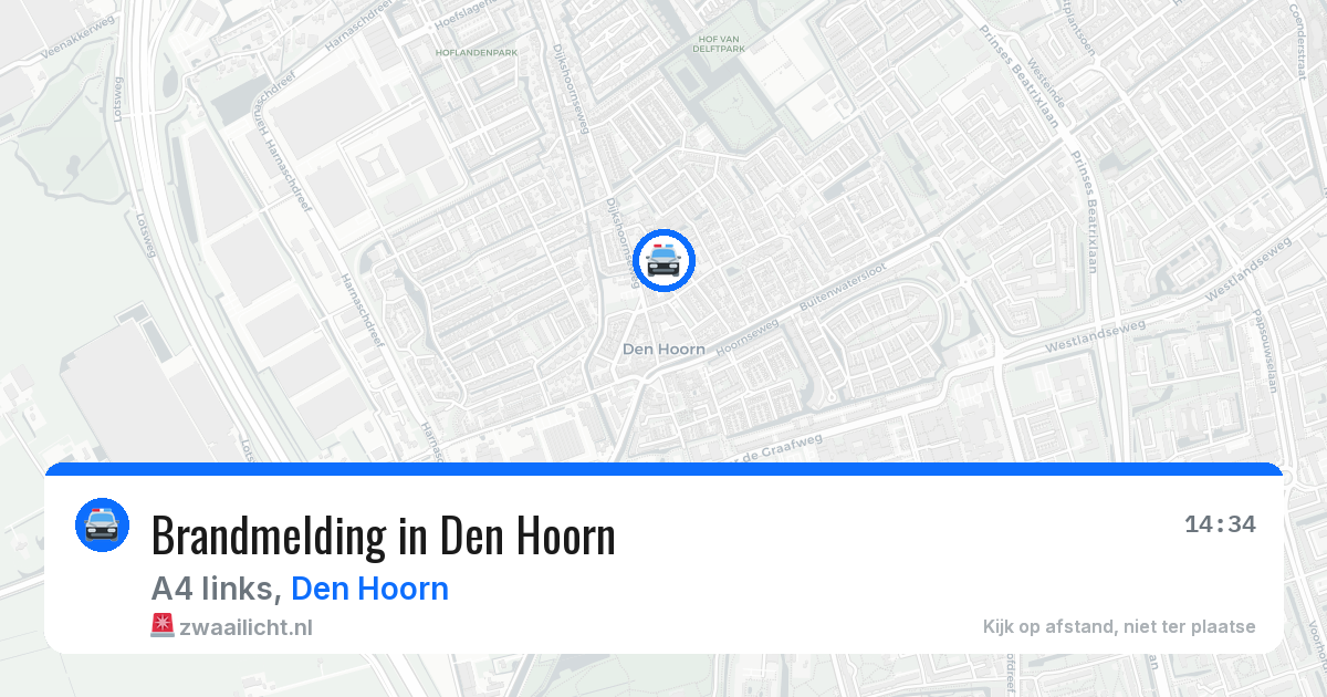 Brandmelding in Den Hoorn — 5 jul 2026