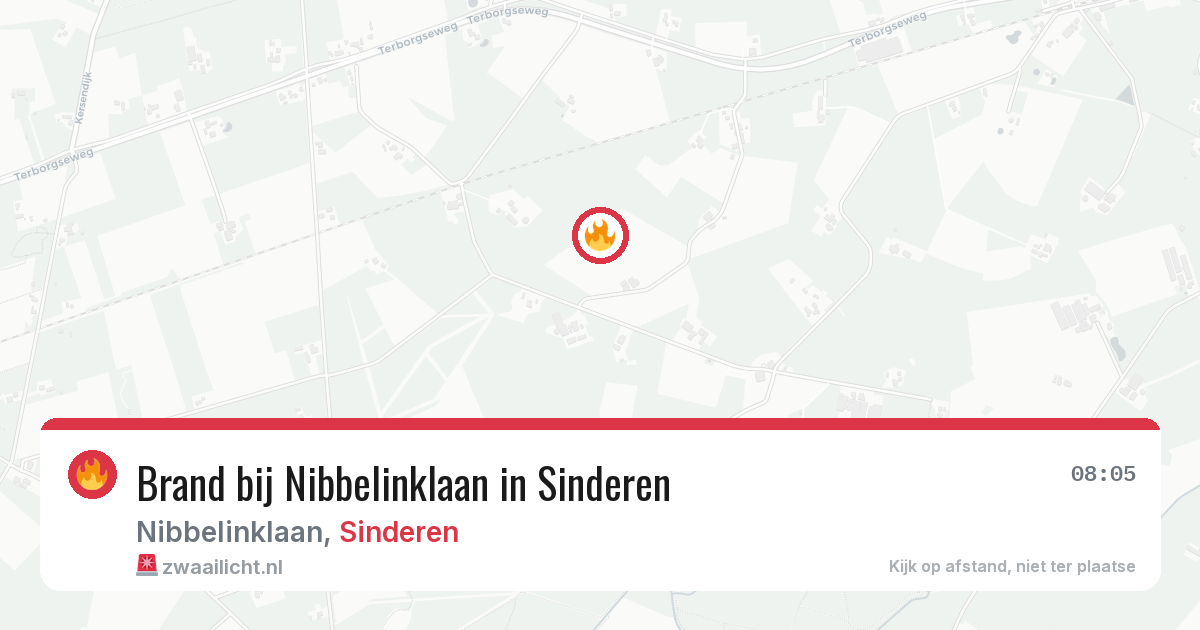 Brand bij Nibbelinklaan in Sinderen — 9 mrt 2026