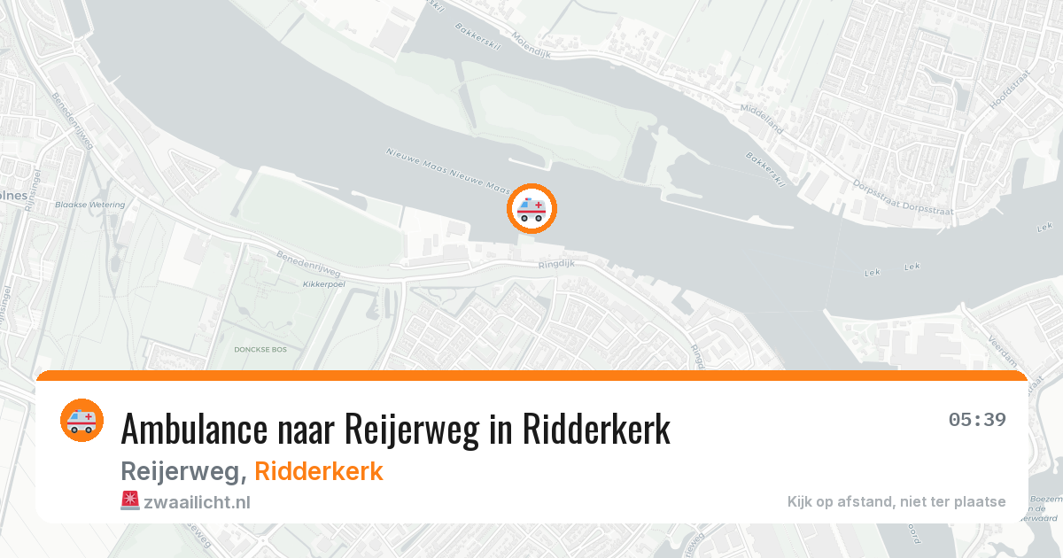 Ambulance naar Reijerweg in Ridderkerk — 6 apr 2026