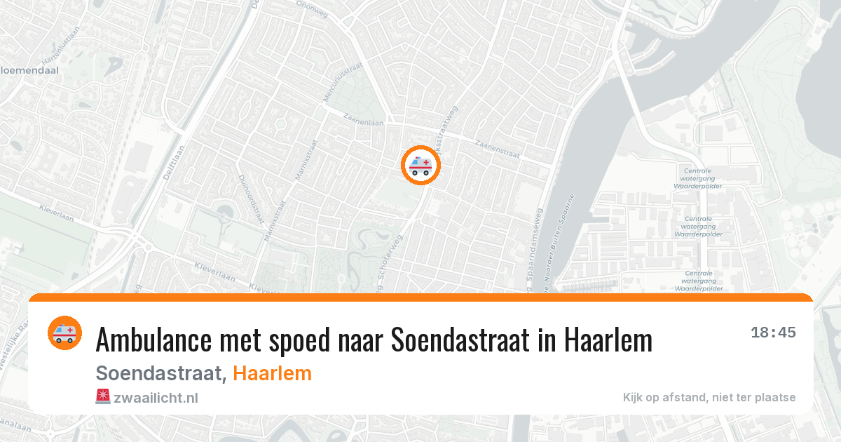 Ambulance met spoed naar Soendastraat in Haarlem — 17 jul 2026