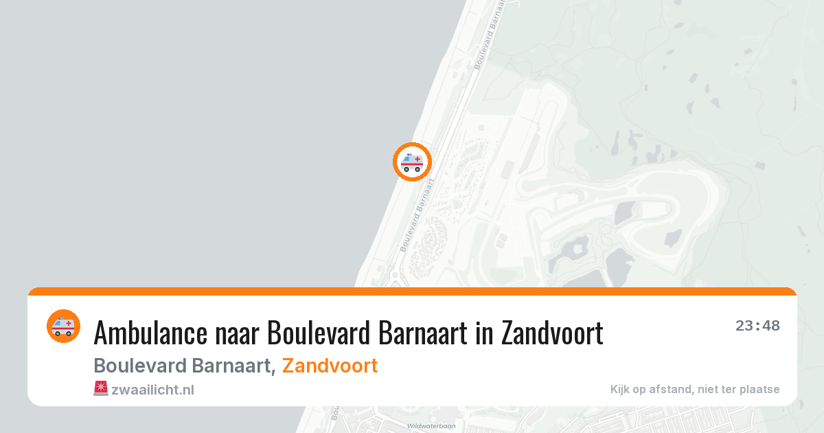 Ambulance naar Boulevard Barnaart in Zandvoort — 26 jun 2026