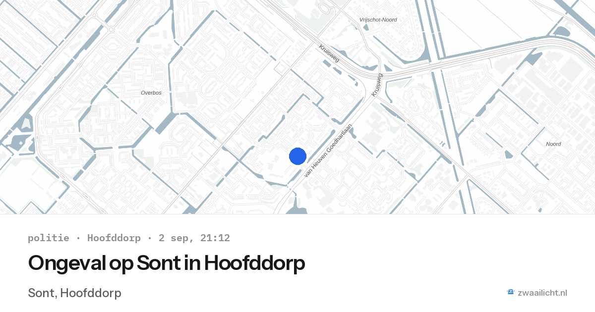 Ongeval op Sont in Hoofddorp — 2 sep 2026