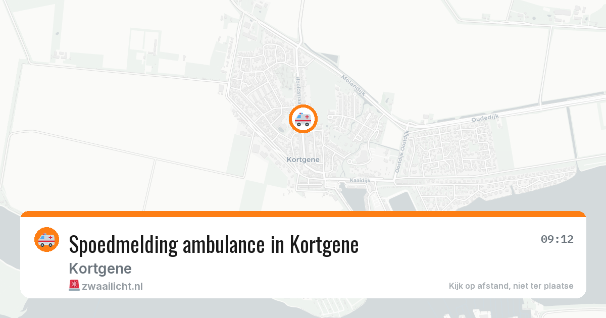 Spoedmelding ambulance in Kortgene — 24 jun 2026