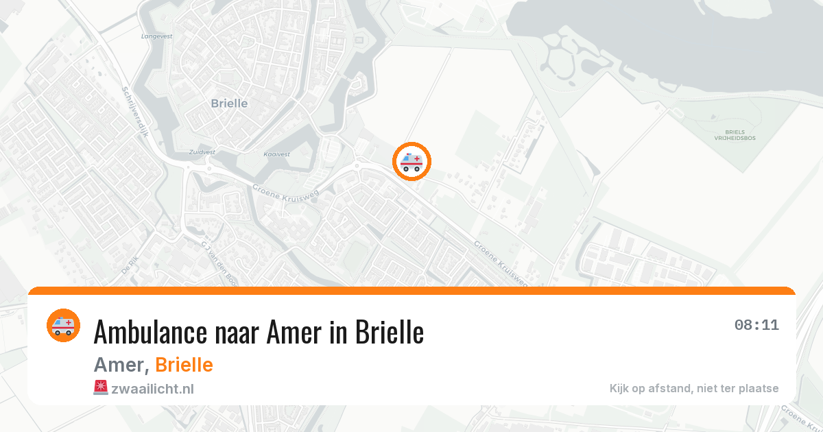 Ambulance naar Amer in Brielle — 11 aug 2026