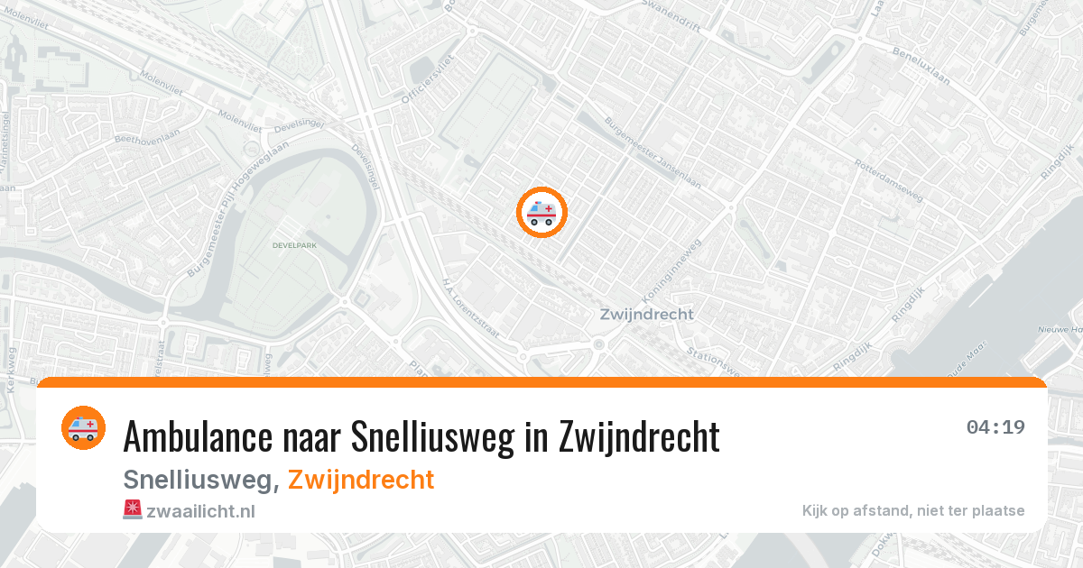 Ambulance naar Snelliusweg in Zwijndrecht — 8 jul 2026