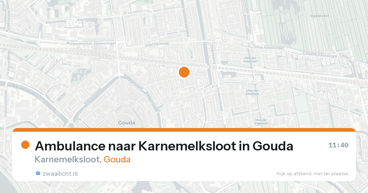 Ambulance naar Karnemelksloot in Gouda — 18 aug 2026