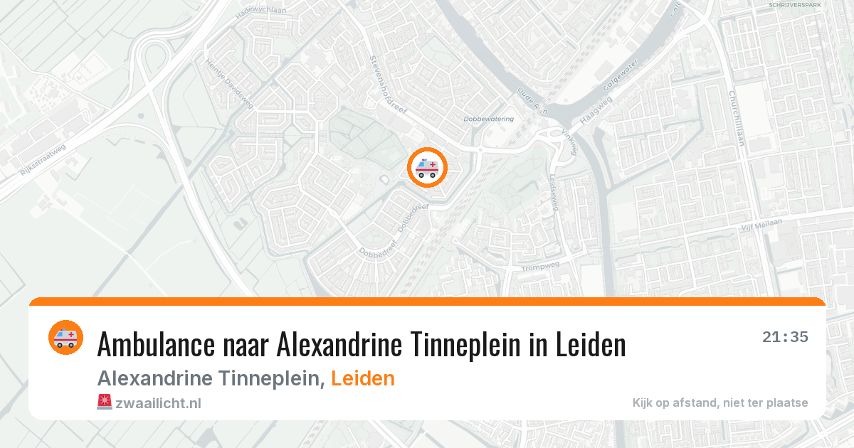 Ambulance naar Alexandrine Tinneplein in Leiden — 19 jan 2026