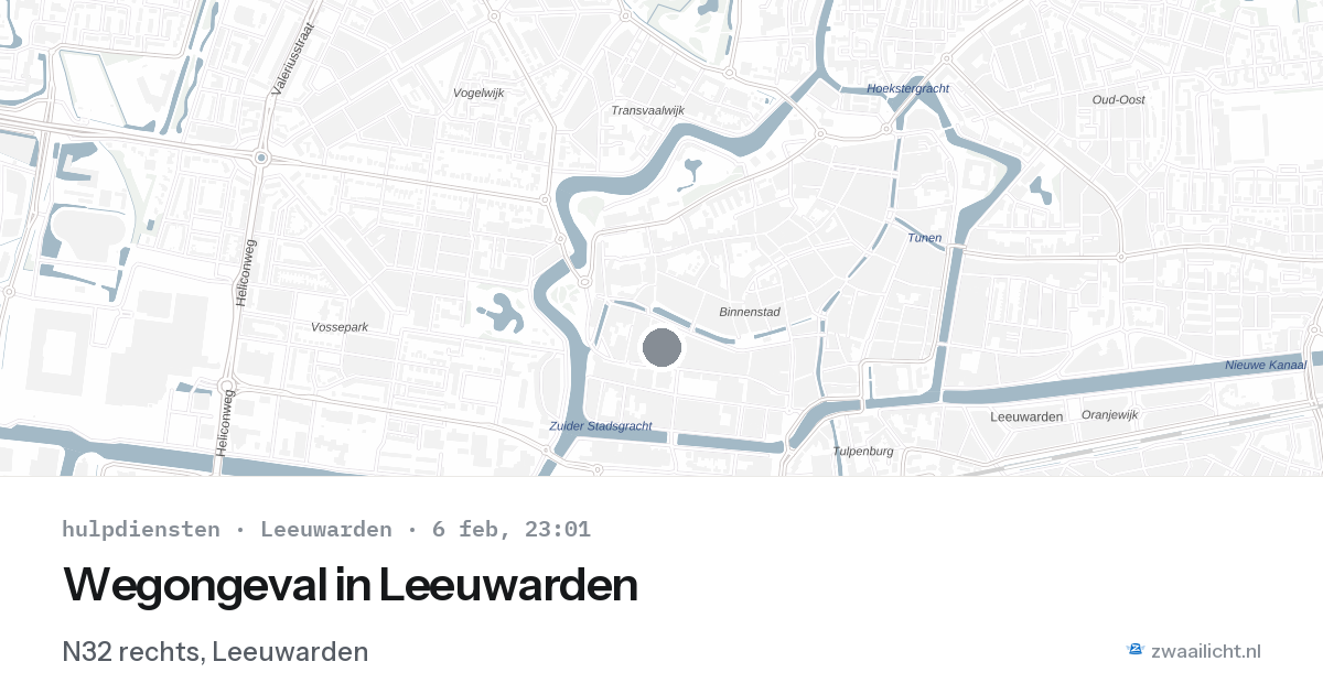 Wegongeval in Leeuwarden — 6 feb 2026