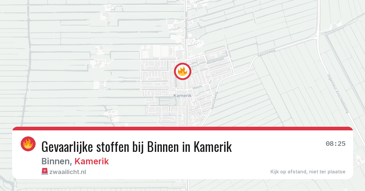 Gevaarlijke stoffen bij Binnen in Kamerik — 21 jul 2026