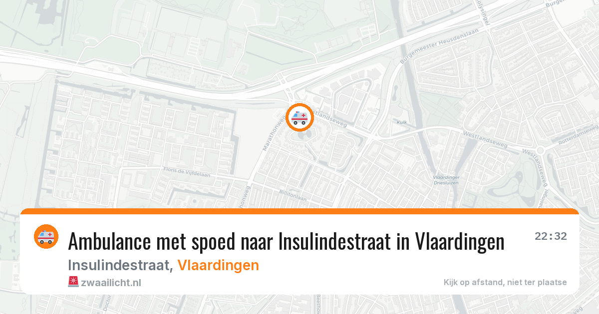 Ambulance met spoed naar Insulindestraat in Vlaardingen — 8 apr 2026