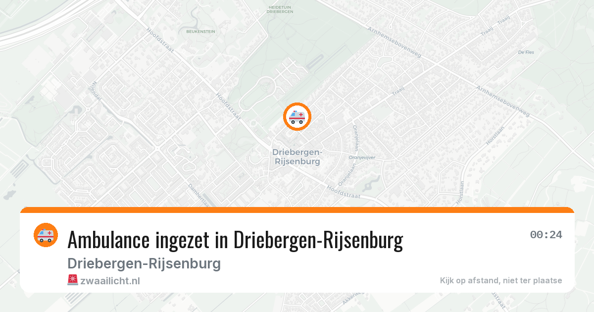 Ambulance ingezet in Driebergen-Rijsenburg — 4 apr 2026