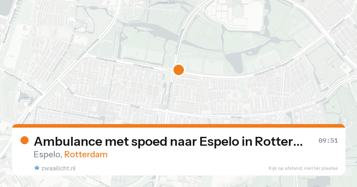Ambulance met spoed naar Espelo in Rotterdam — 8 feb 2026
