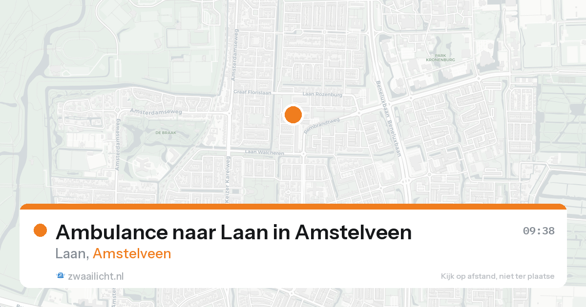 Ambulance naar Laan in Amstelveen — 24 mei 2026
