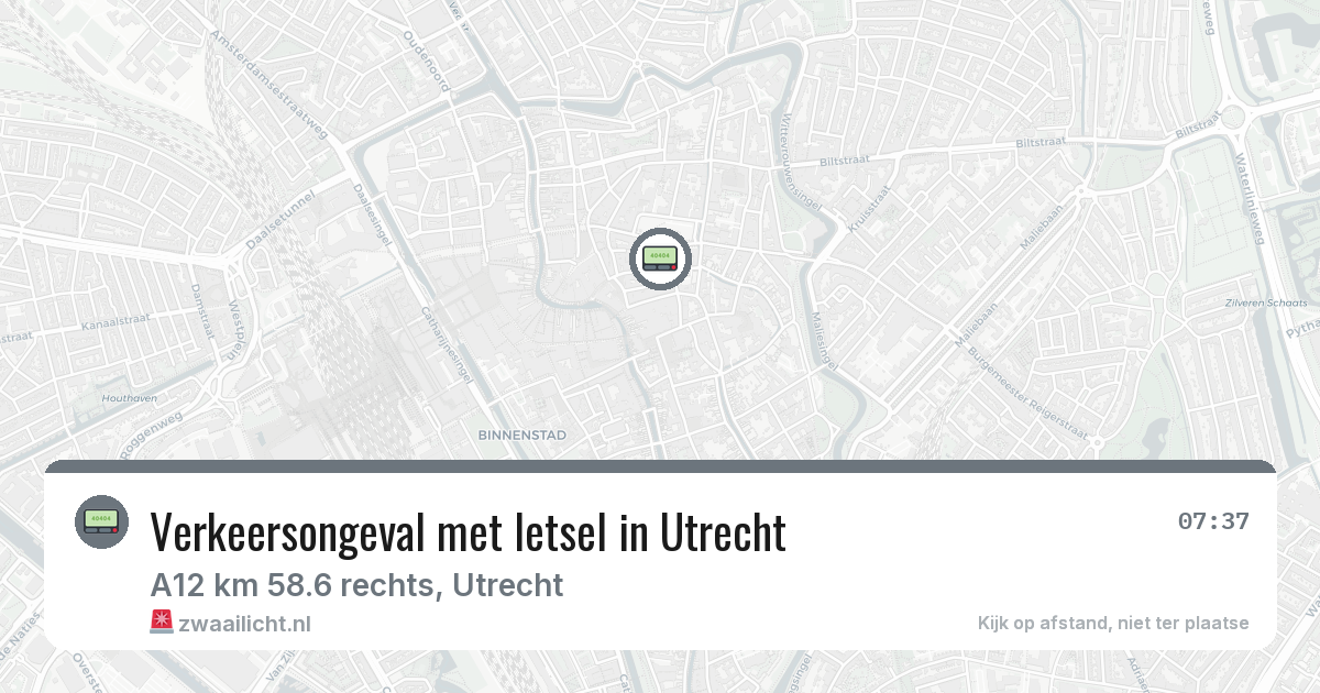 Verkeersongeval met letsel in Utrecht — 27 jan 2026