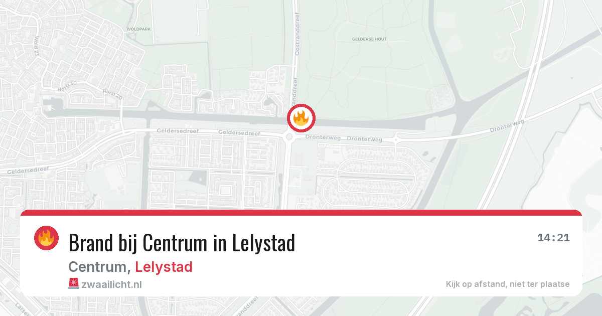 Brand bij Centrum in Lelystad — 28 mei 2026