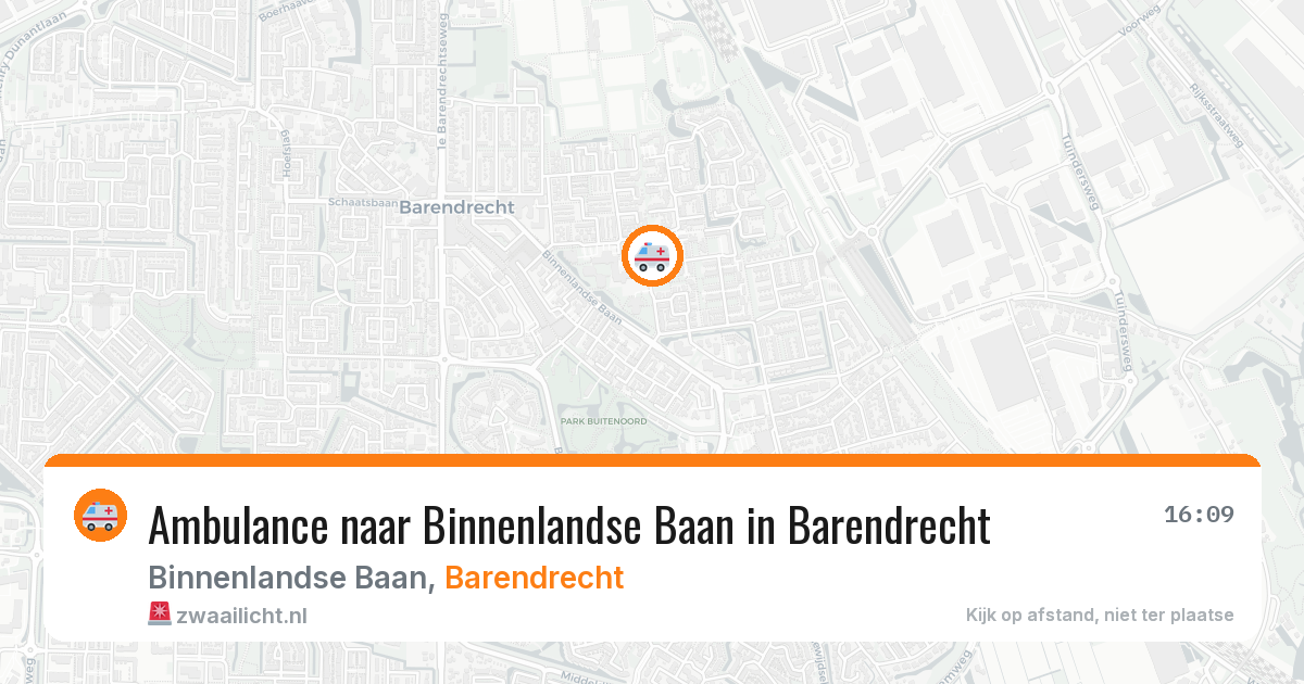 Ambulance naar Binnenlandse Baan in Barendrecht — 7 apr 2026