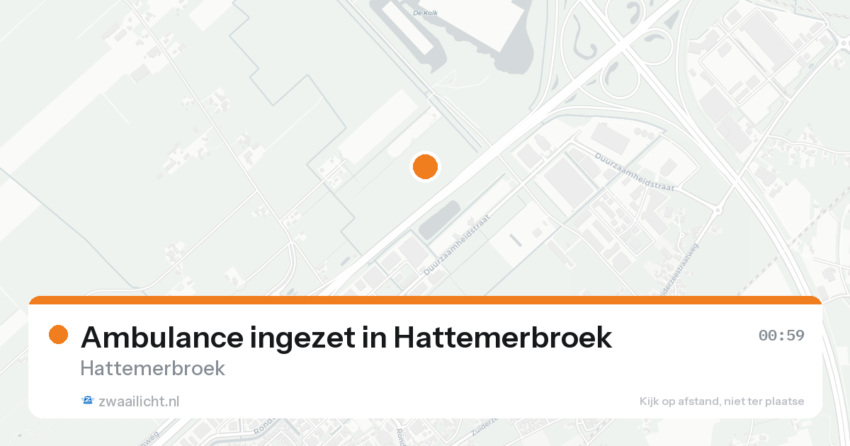 Ambulance ingezet in Hattemerbroek — 17 aug 2026