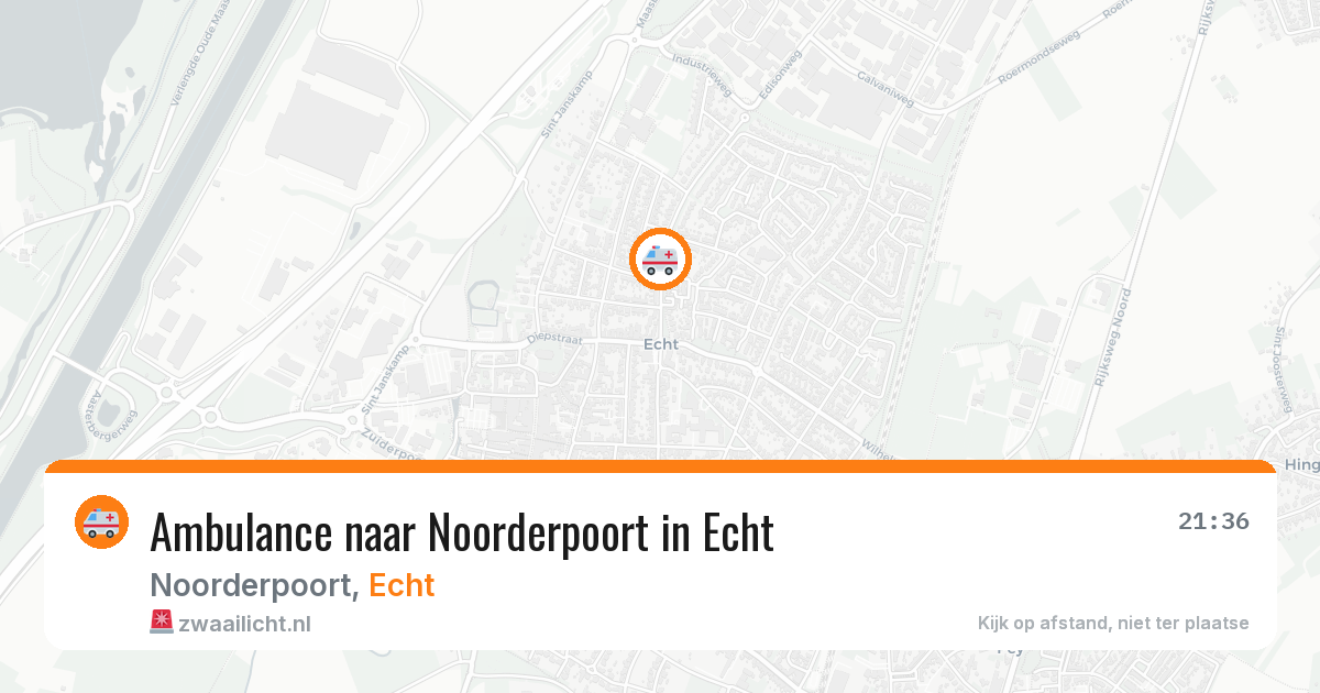 Ambulance naar Noorderpoort in Echt — 17 apr 2026