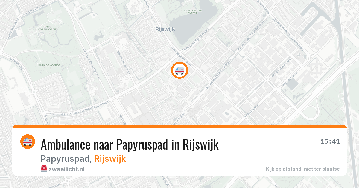 Ambulance naar Papyruspad in Rijswijk — 12 jul 2026