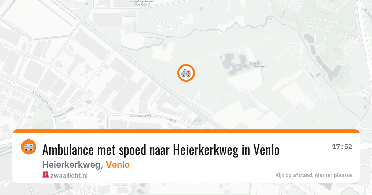 Ambulance met spoed naar Heierkerkweg in Venlo — 13 apr 2026